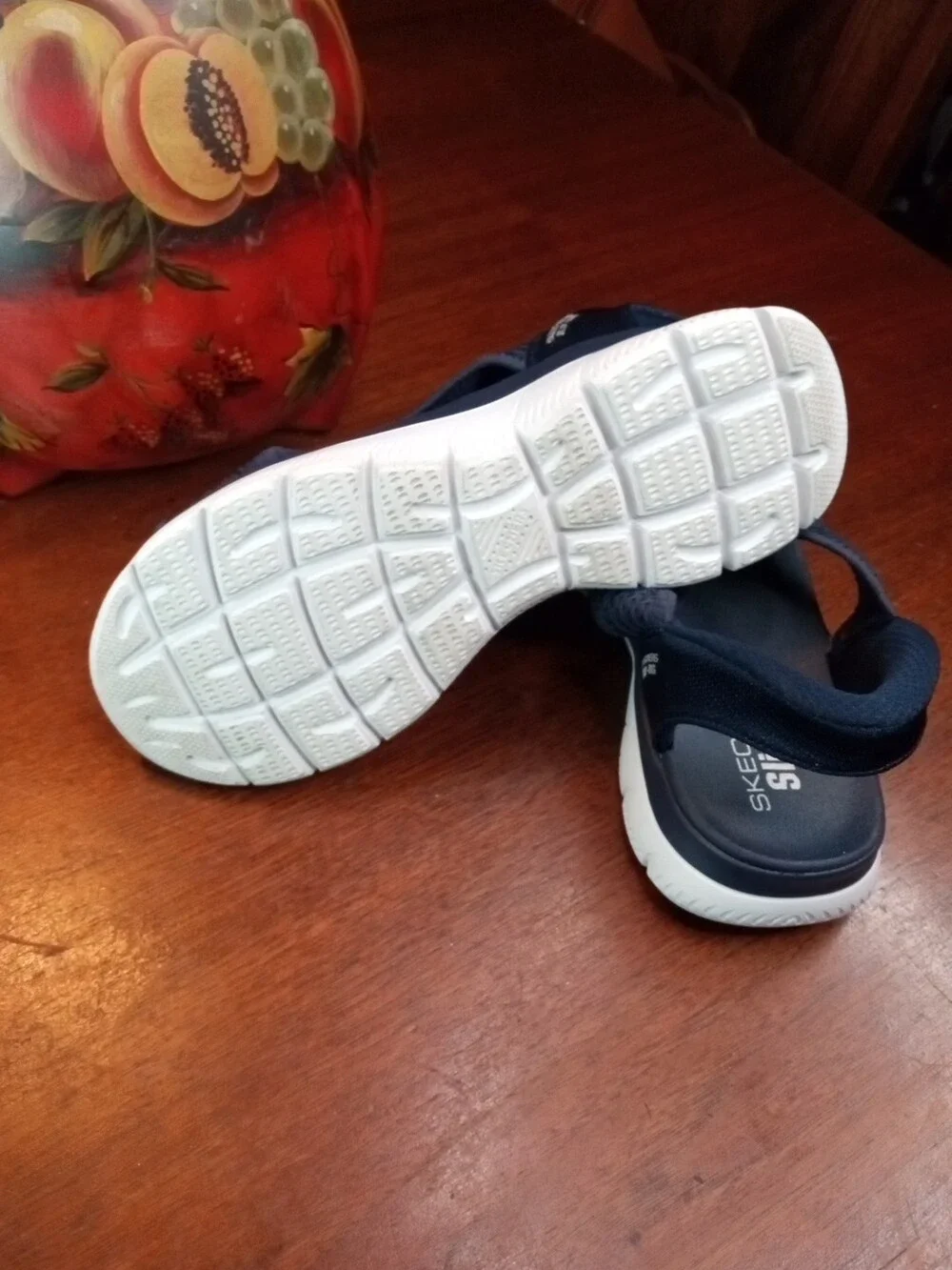 Skechers 8M Navy Blue Women's Summits-Sweetly Evolved Sport Sandals Hands Free